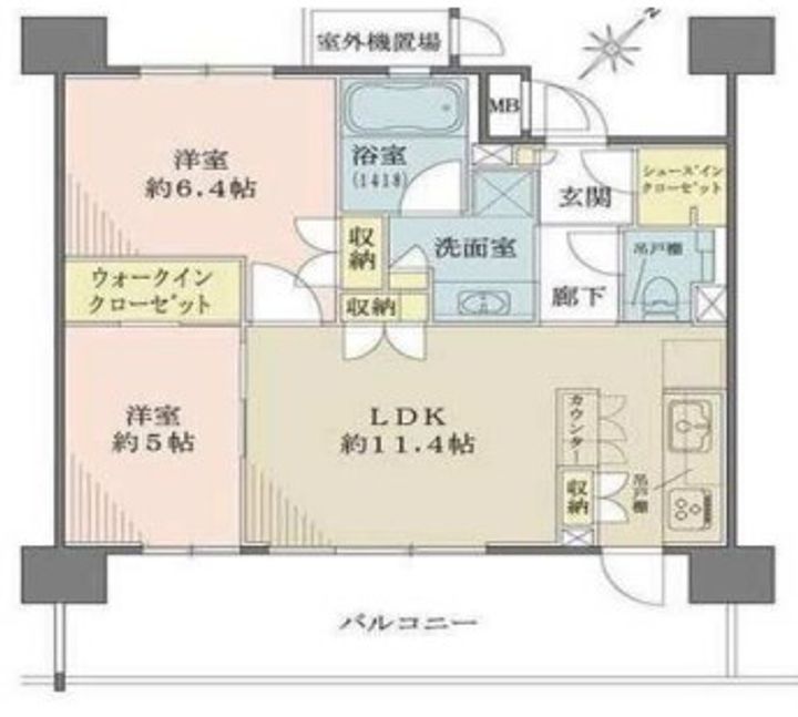 BELISTA目黒不動前の間取り