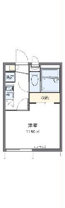 レオパレスシェドゥーブルの間取り