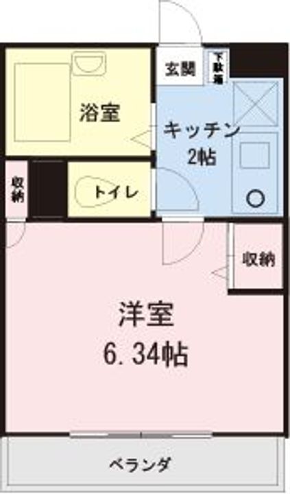 千葉県市川市新井3(アパート)の賃貸物件の間取り