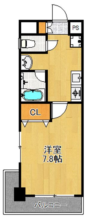 神奈川県横浜市都筑区大丸(マンション)の賃貸物件の間取り