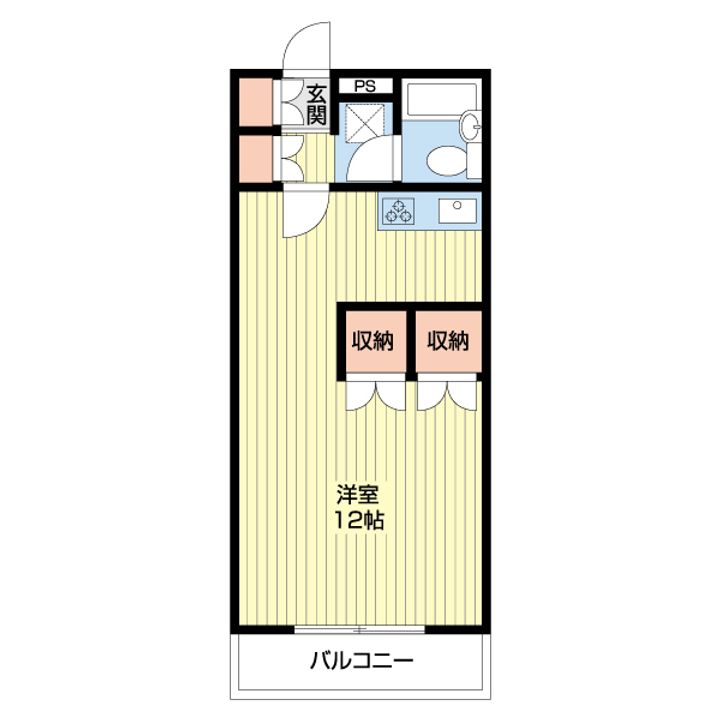 メゾンブランシュ1号館の間取り