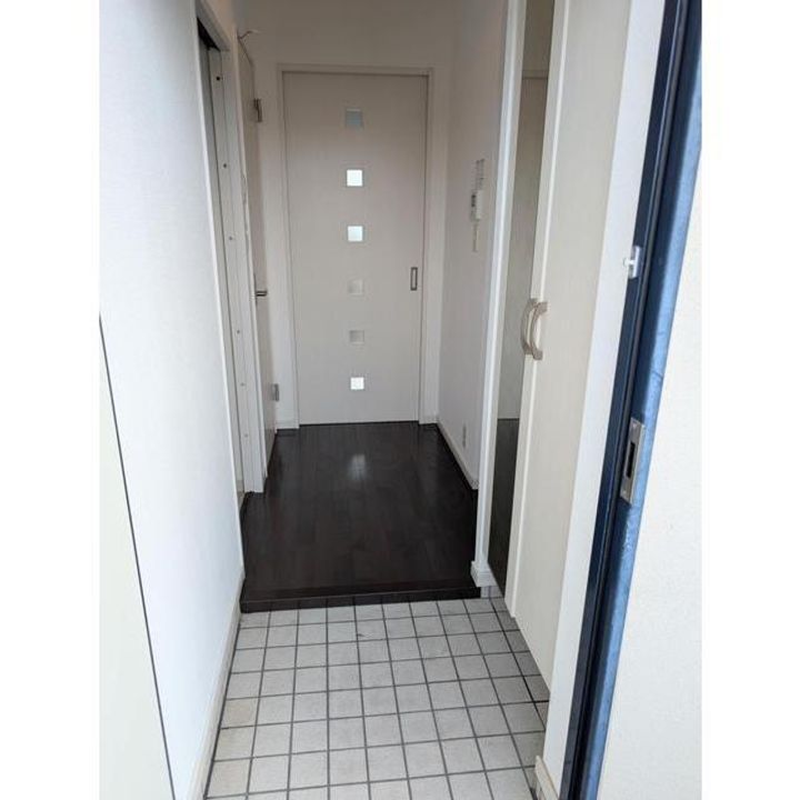 プラウド新生の玄関