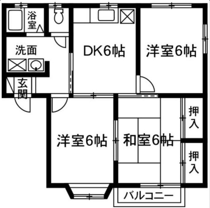 群馬県渋川市石原(アパート)の賃貸物件の間取り