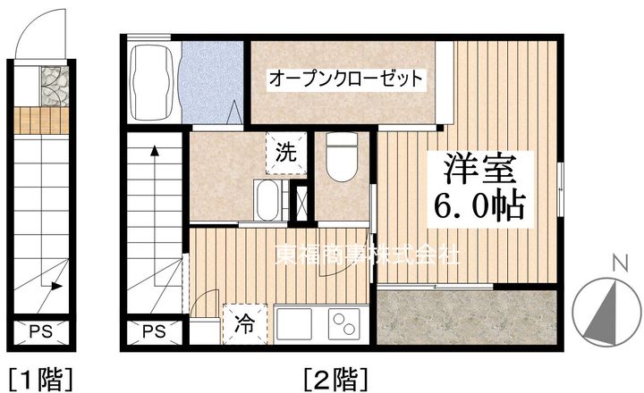 東京都練馬区桜台5(アパート)の賃貸物件の間取り