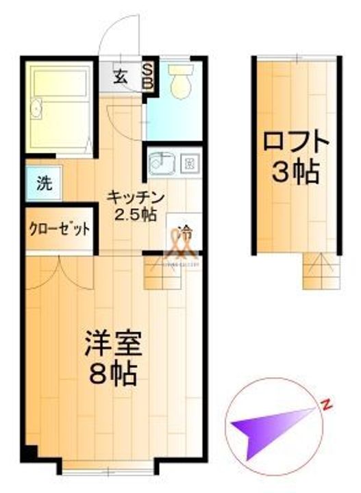 ブリベール芳賀の間取り