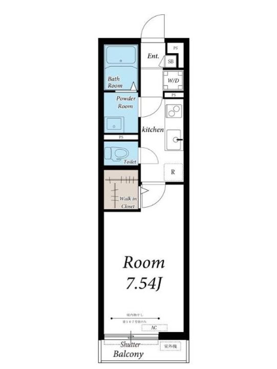 神奈川県座間市相模が丘5(マンション)の賃貸物件の間取り