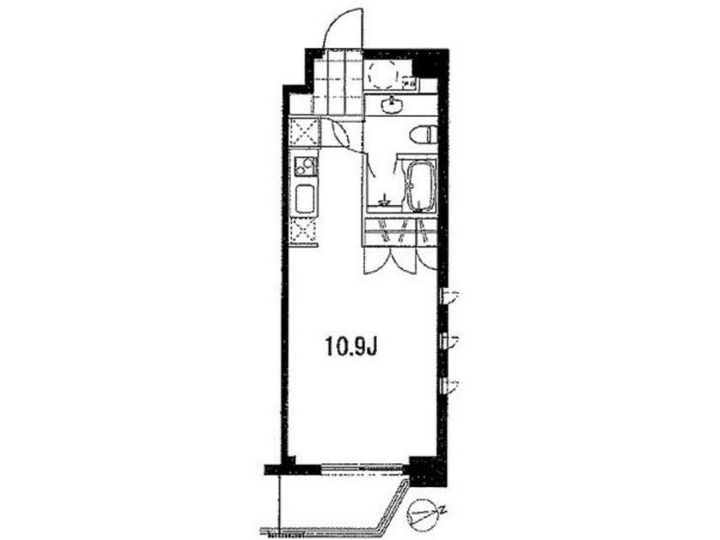 東京都港区麻布十番2(マンション)の賃貸物件の間取り