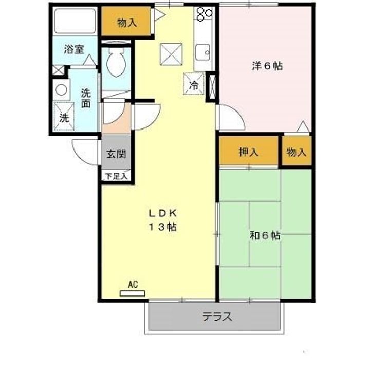 滋賀県大津市南志賀2(アパート)の賃貸物件の間取り