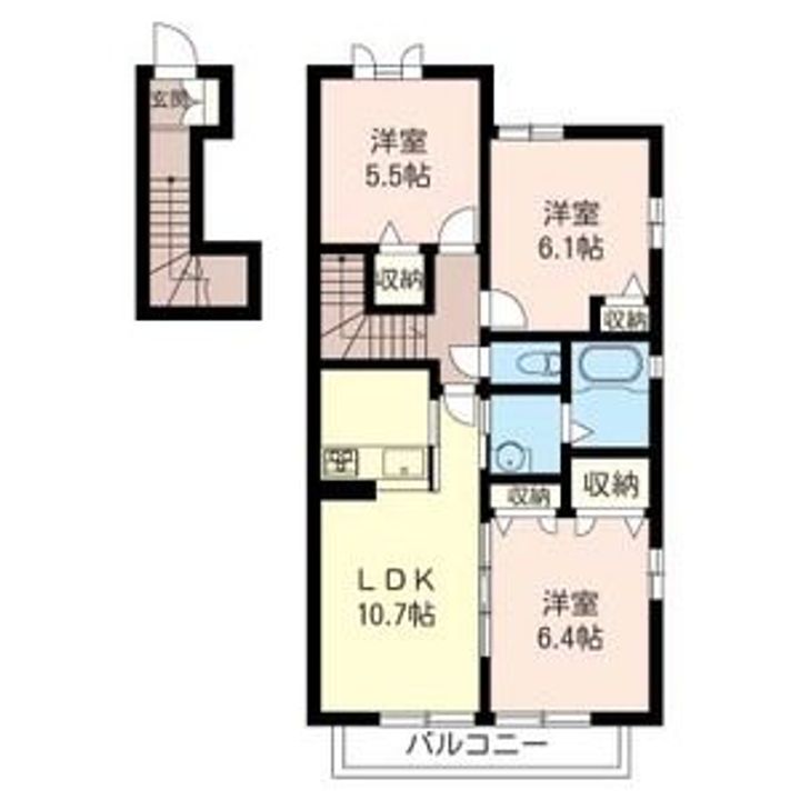 フォーチュン Vの間取り