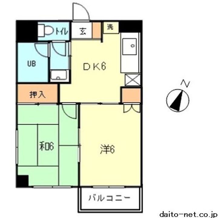 東京都江戸川区西小岩5(マンション)の賃貸物件の間取り