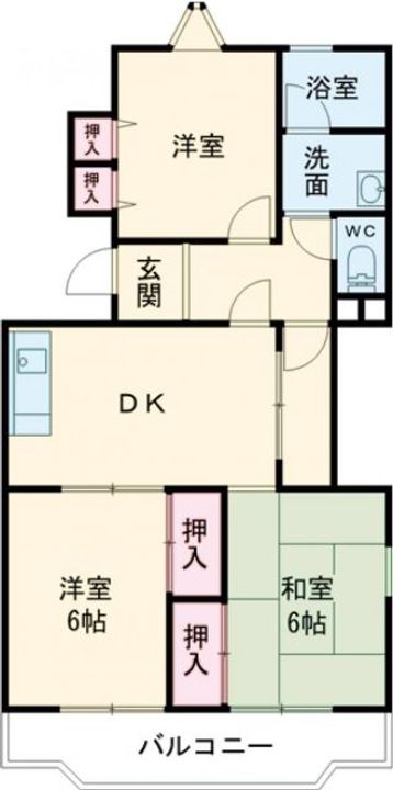 ベルハイムOKADAの間取り
