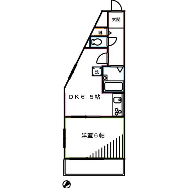 東京都三鷹市下連雀2(マンション)の賃貸物件の間取り