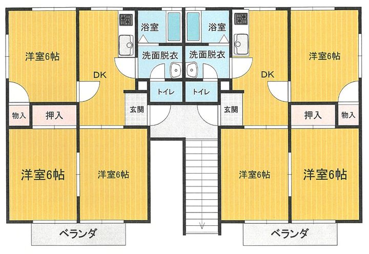 ハイツノーブルA棟の間取り