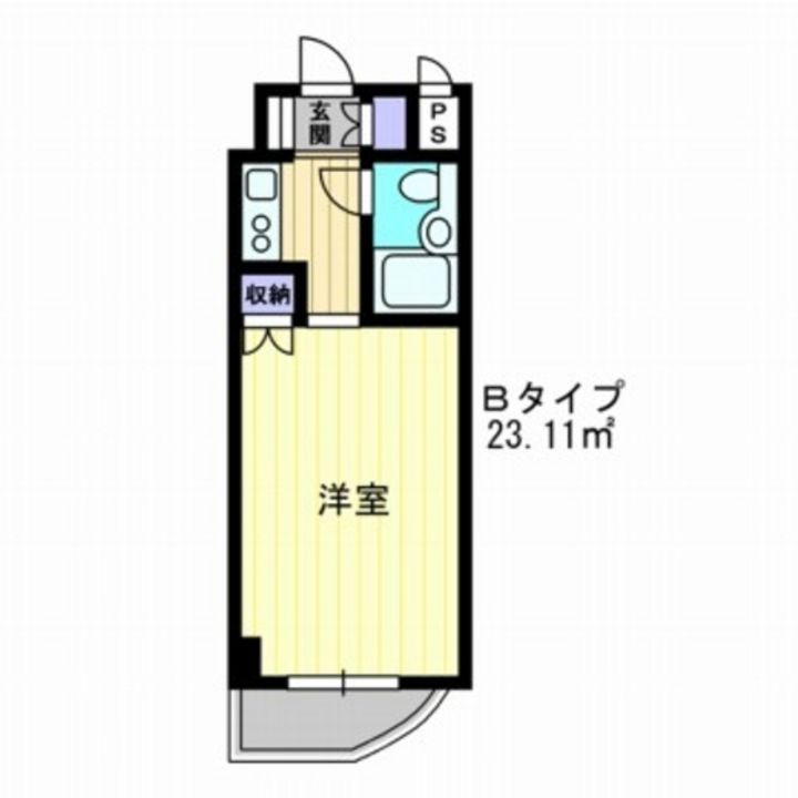 アルファ京町の間取り