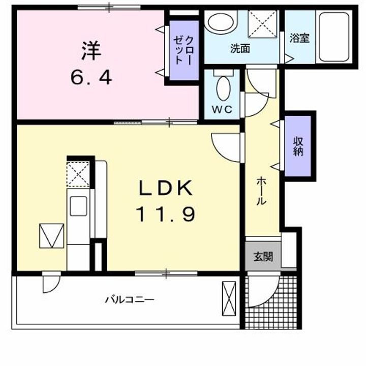 サニーヴィラの間取り