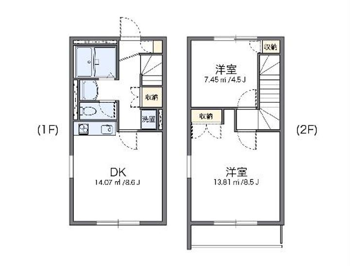 レオパレスピュアベリーの間取り