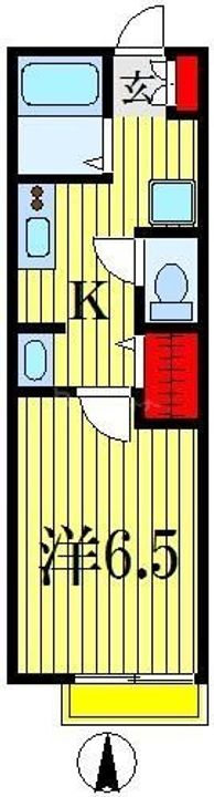 カメリヤハイツの間取り