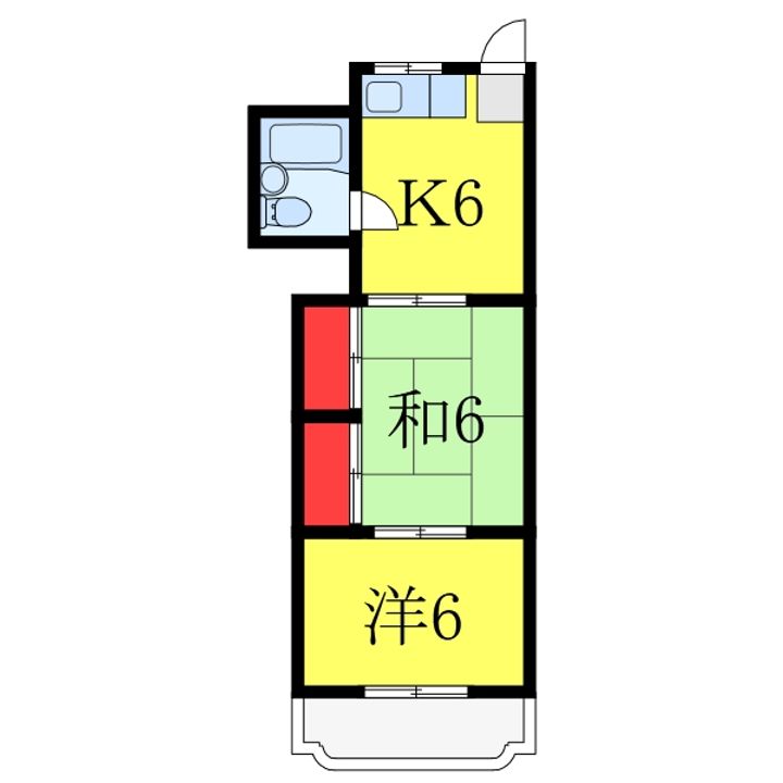 富士見ビルの間取り