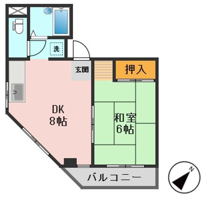 東京都江戸川区東小松川4(マンション)の賃貸物件の間取り