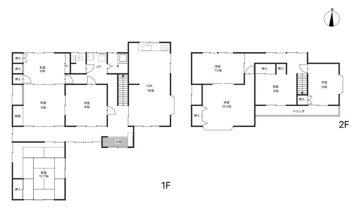 岩手県一関市三関字仲田(一戸建)の賃貸物件の間取り