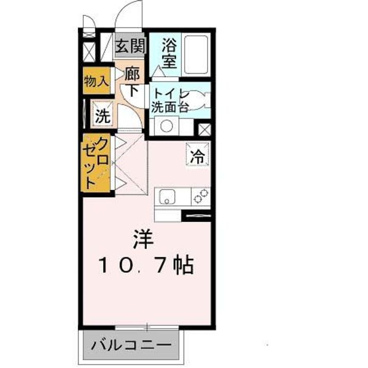 京都府福知山市荒河新町(アパート)の賃貸物件の間取り