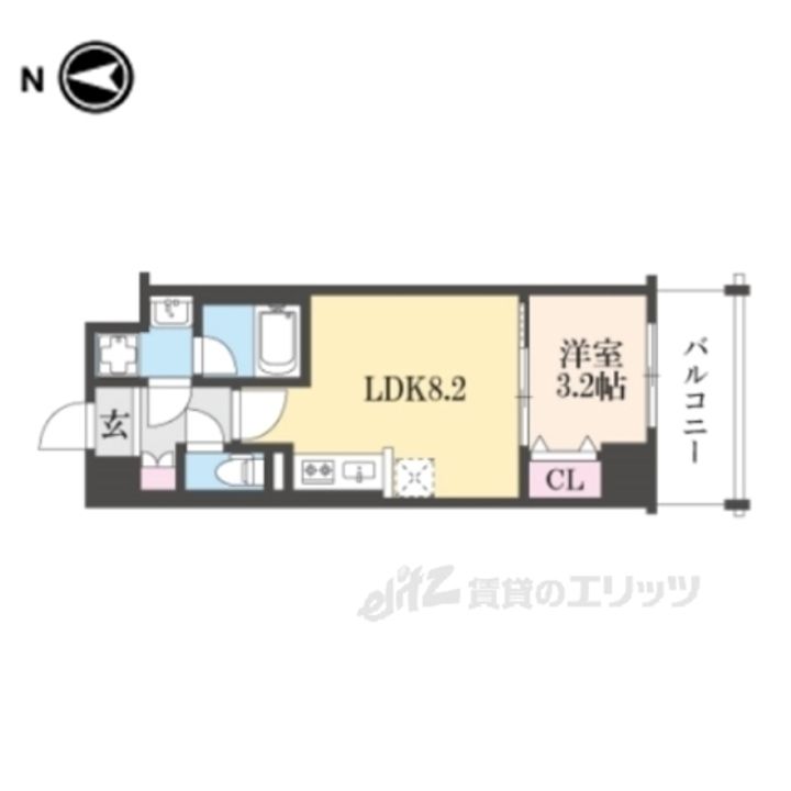 レオンコンフォート西大路御池の間取り