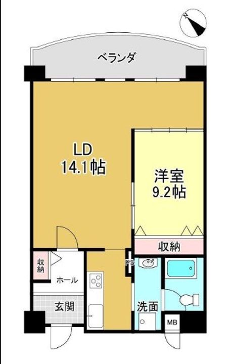 琵琶湖アーバンリゾート1番館の間取り