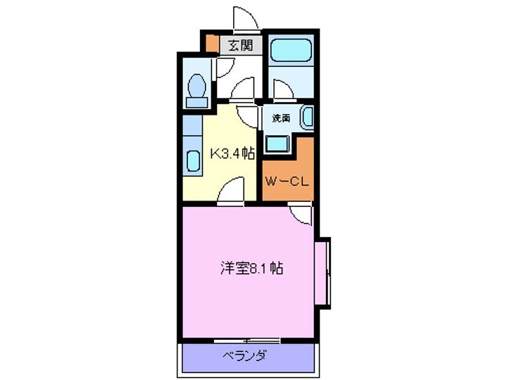 メゾンクレール・Iの間取り