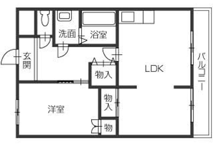 コーポ中村の間取り