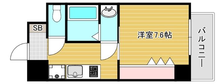 大阪府東大阪市足代北1(マンション)の賃貸物件の間取り