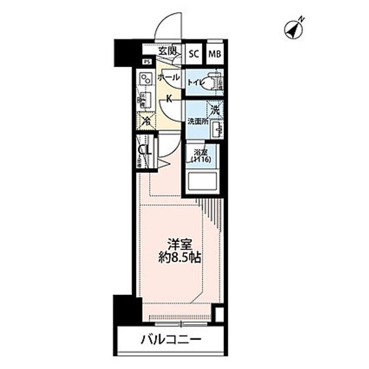 東京都墨田区向島5(マンション)の賃貸物件の間取り