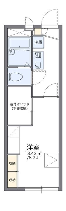 愛知県みよし市根浦町2(アパート)の賃貸物件の間取り