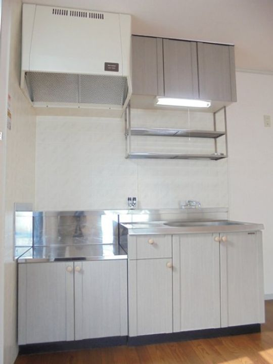 滋賀県東近江市東沖野5(アパート)の賃貸物件のキッチン