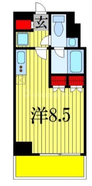 千葉県船橋市本町6(マンション)の賃貸物件の間取り