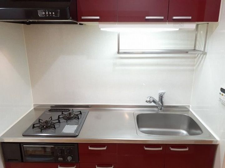 埼玉県八潮市大瀬5(マンション)の賃貸物件のキッチン