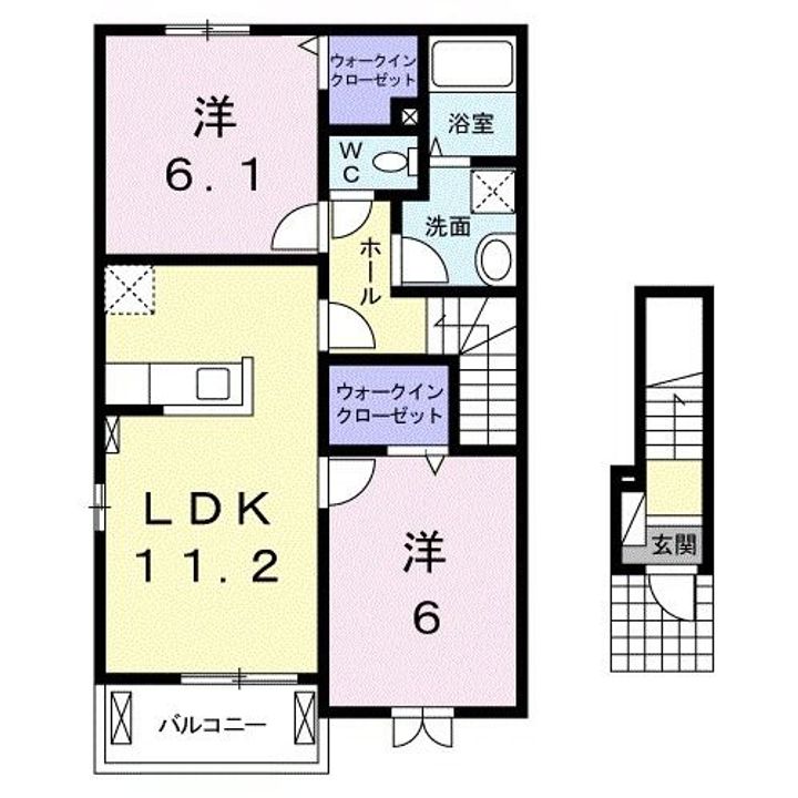 ブランシュIIの間取り