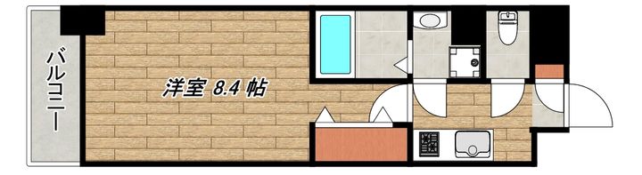 鹿児島県鹿児島市新屋敷町(マンション)の賃貸物件の間取り