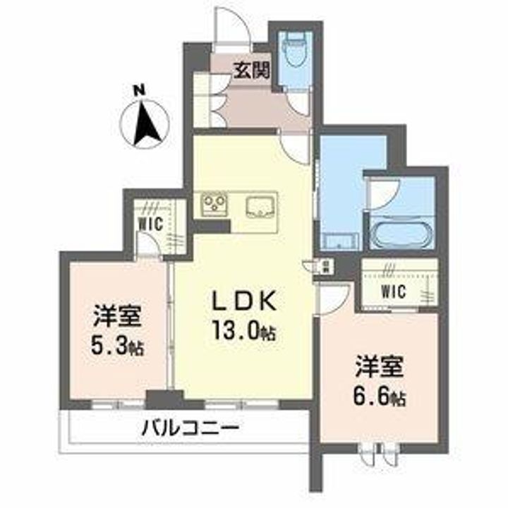 シャーメゾン アトリエールの間取り