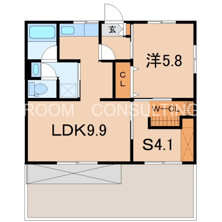 鹿児島県鹿児島市紫原7(アパート)の賃貸物件の間取り