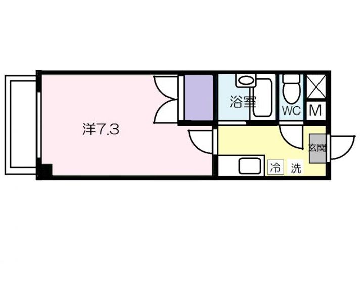 広島県三原市宮浦3(マンション)の賃貸物件の間取り