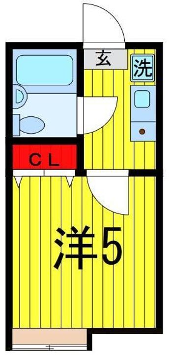 ベルウィング北綾瀬Dの間取り
