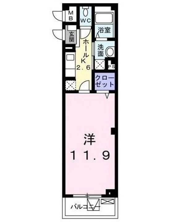 東京都八王子市八幡町(マンション)の賃貸物件の間取り