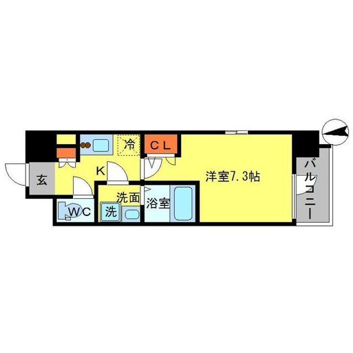 エスリード難波SOUTHの間取り