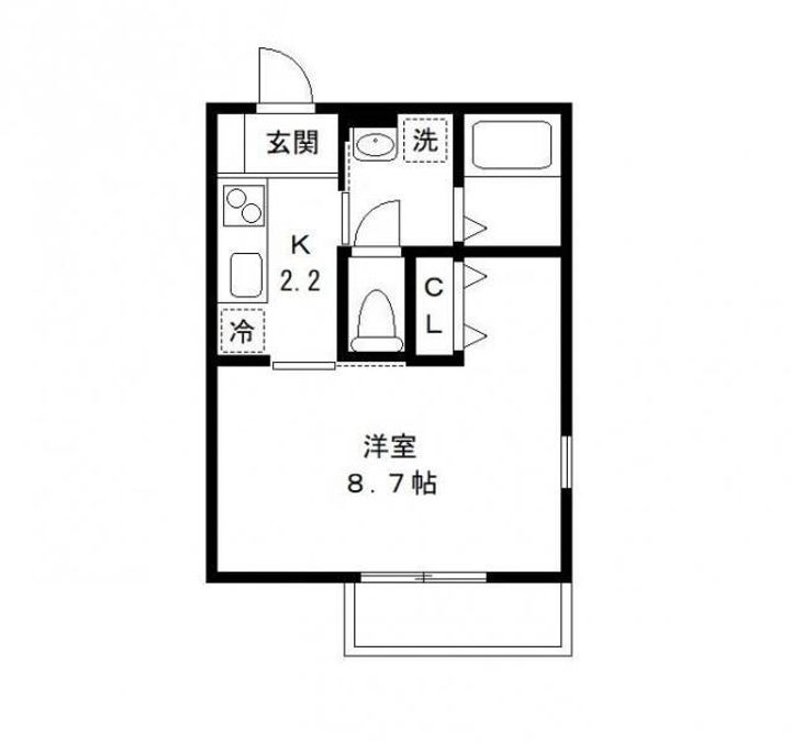 千葉県柏市つくしが丘4(アパート)の賃貸物件の間取り