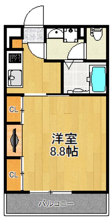 神奈川県川崎市中原区木月3(マンション)の賃貸物件の間取り
