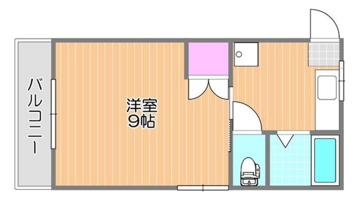 ラ・パルテール福富 壱番館の間取り