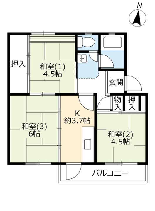 UR中宮第三の間取り