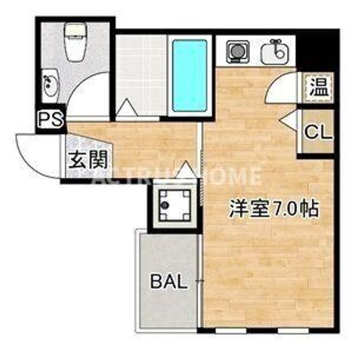 大阪府大阪市阿倍野区阿倍野筋5(マンション)の賃貸物件の間取り