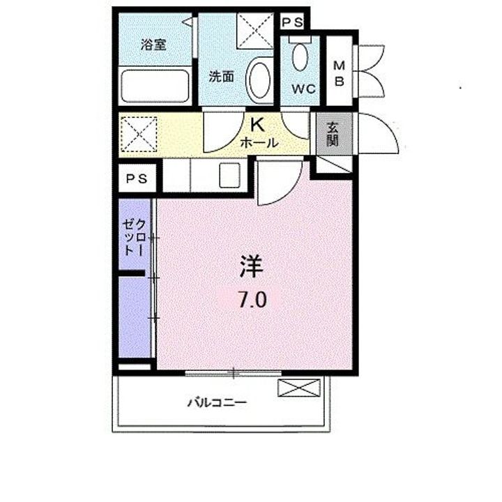 埼玉県さいたま市見沼区深作1(アパート)の賃貸物件の間取り