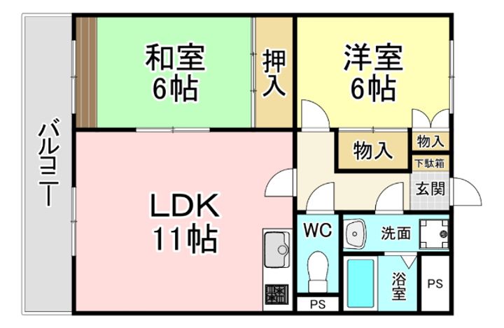 GRAND-RESIDE LIBERAの間取り